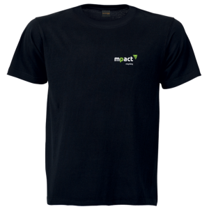 145g Barron Crew Neck T-Shirt - Mpact Recycling Pocket Size