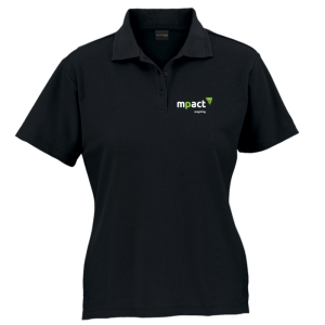 Ladies 175g Barron Pique Knit Golfer (Black)