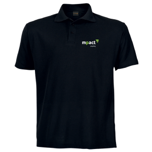 Mens 175g Barron Pique Knit Golfer (Black)